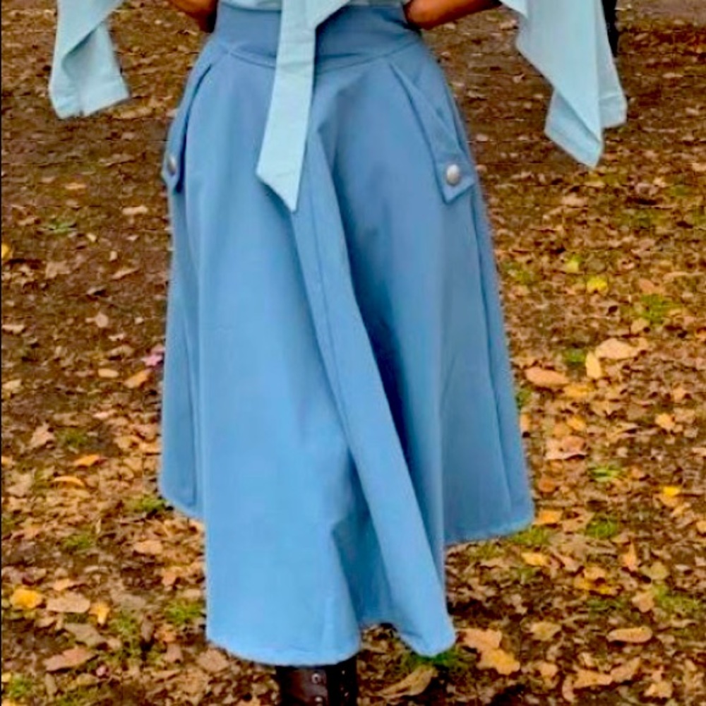 Blue skirt